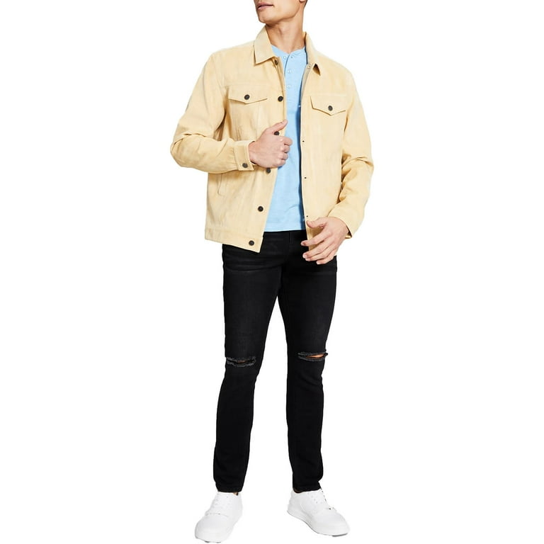 Faux suede trucker jacket deals