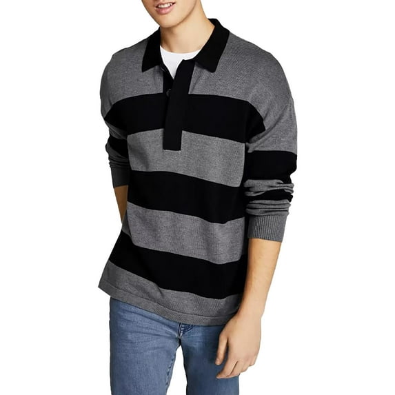 And Now This Mens Knit Striped Pullover Sweater