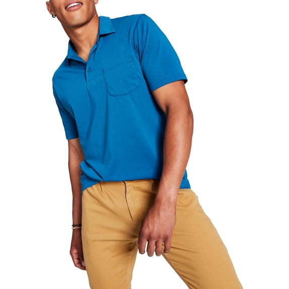 And Now This Mens Pocket Collared Polo