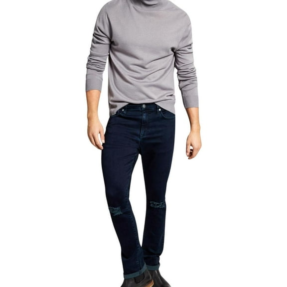 And Now This Mens Ribbed Knit Pullover Turtleneck Sweater