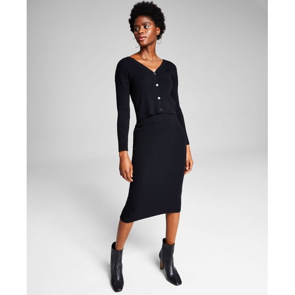 And Now This Midi Pencil Skirt Black M