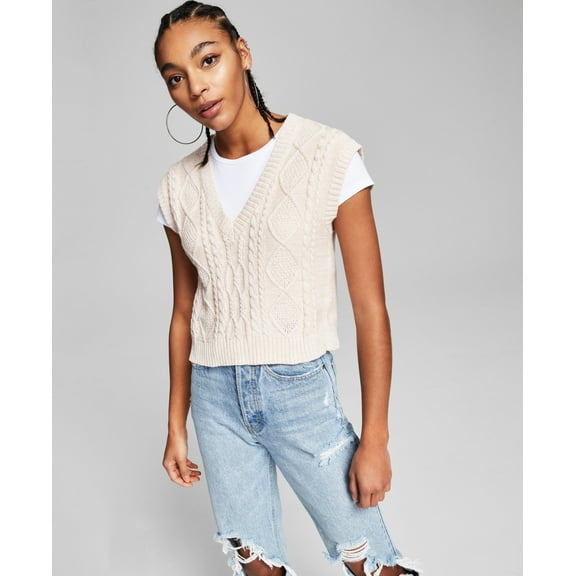 And Now This Sweater Vest Pink Marl M