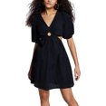 thumbnail image 1 of And Now This Women's Keyhole Cotton Mini Dress, 1 of 3