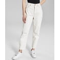 thumbnail image 1 of And Now This Women's Ripped Mom Jeans Seashell Off White Wash Size 29, 1 of 7