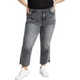 thumbnail image 1 of And Now This Womens Plus Denim High Rise Cropped Jeans, 1 of 2