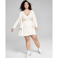 thumbnail image 1 of And Now This Womens Plus Size Sweater Set Bone 2X, 1 of 1