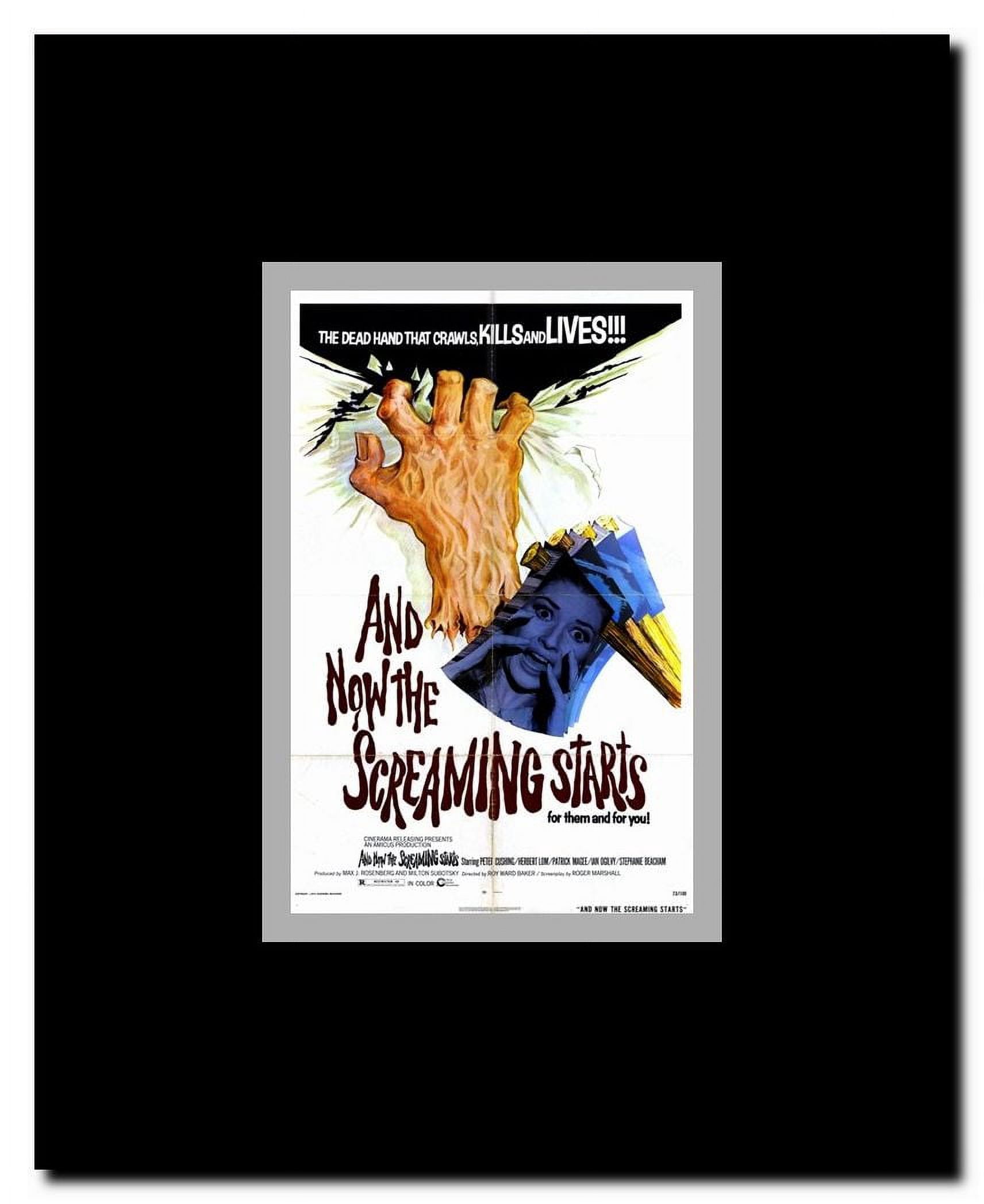 And Now the Screaming Starts Framed Movie Poster