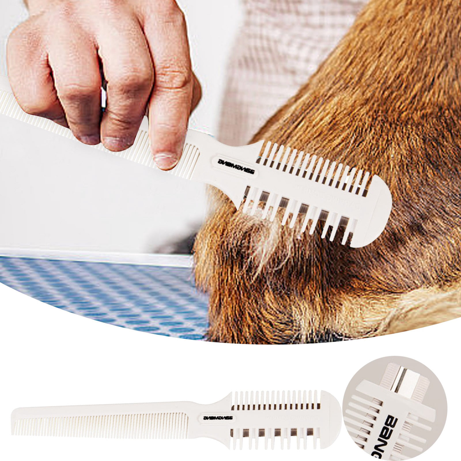 Image showcasing And Practical Pet Purpose Cleaning Grooming Comb Open Knots Removing ...