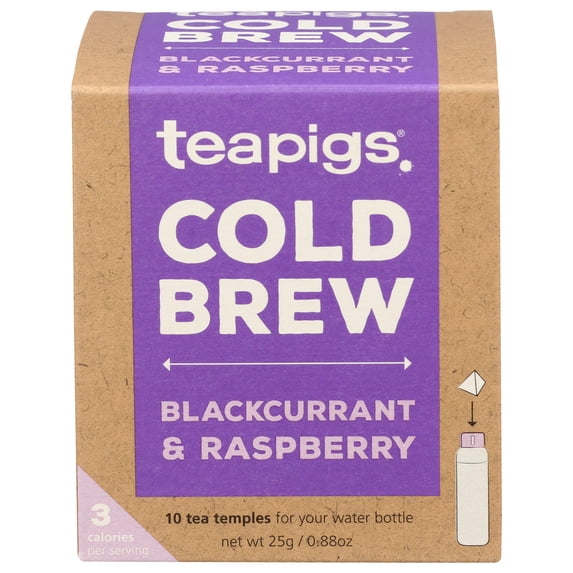 And Raspberry Cold Brew Tea Bags 1 Pack Teapigs Blackcurrant Of 10