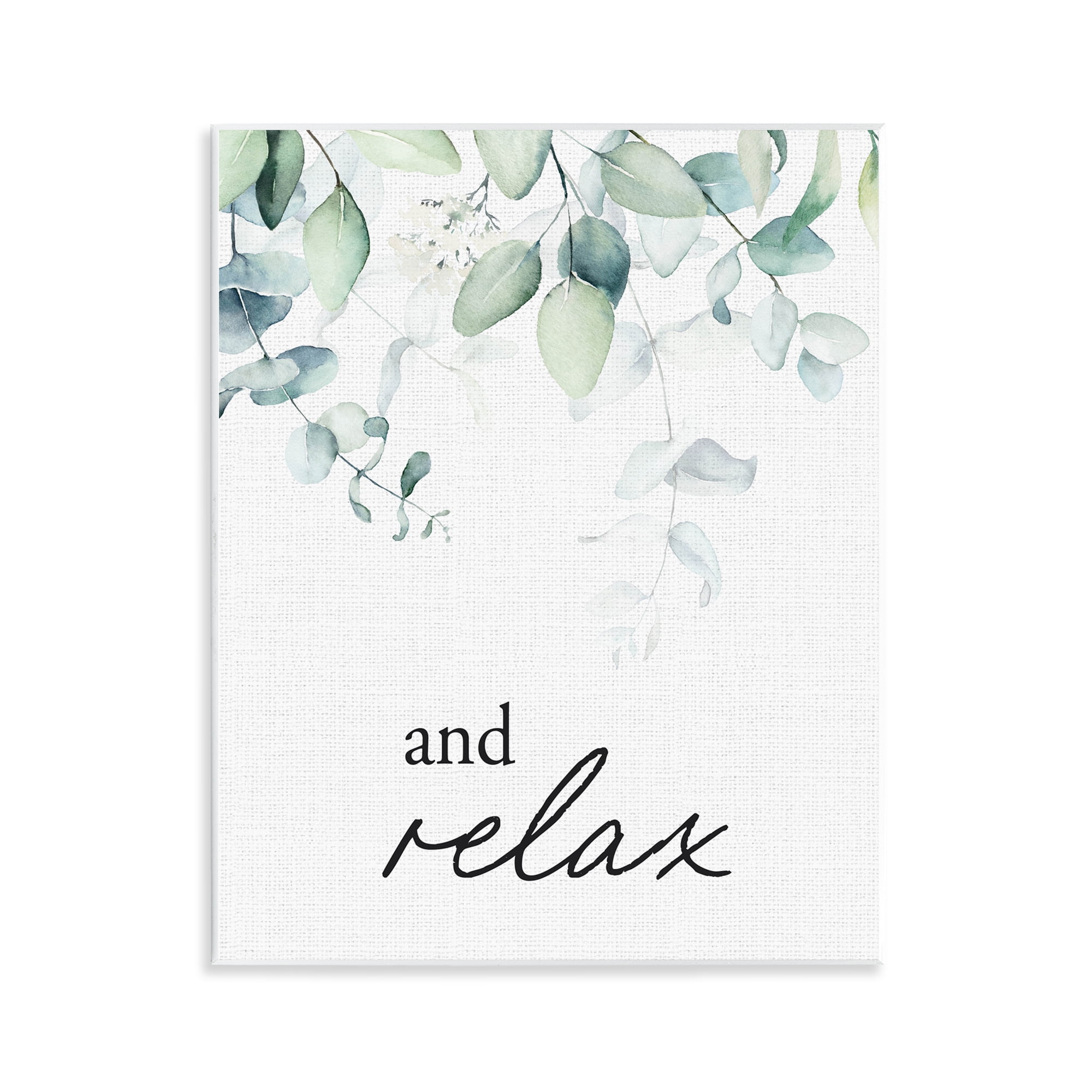 And Relax Minimal Herbs Wall Plaque Art, design by Lettered and Lined
