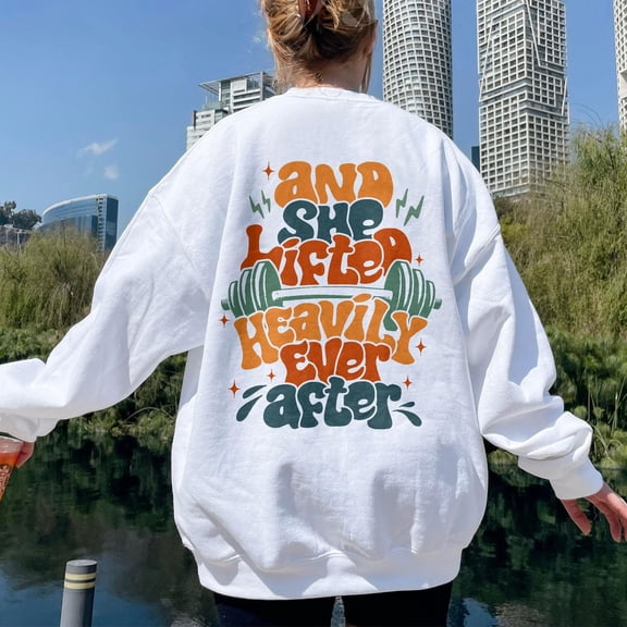 And She Lifted Heavily Ever After Hoodie, Workout Sweatshirt, Gym Shirt, Woman Workout Apparel, Gym Lover, Vsco Trendy Hoodie TSHIRT All Size S-5XL