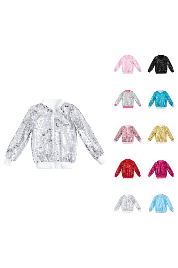 And Shine Girls Baseball Jacket Soft Loose Fit Outerwear For Fall And Casual Wear