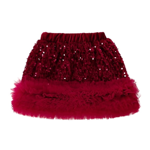 And Shine Girls Tutu Skirt Layered Party Dress With Sequins For Birthday Celebration