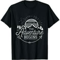 thumbnail image 1 of And So The Adventure Begins Adventure Camping T-Shirt Black X-Large, 1 of 4