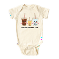 thumbnail image 1 of And Then There Were Three Milk Tea Baby Bodysuit, Newborn Outfit, Baby Clothes, Gift&nbsp;for&nbsp;Children 0-3m Natural, 1 of 1