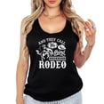thumbnail image 1 of And They Call The Thing Rodeo Western Tank Top for Women & Teens Cute Country Top Black Tank top Large, 1 of 5