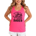 thumbnail image 1 of And They Call The Thing Rodeo Western Tank Top for Women & Teens Cute Country Top Neon Pink Tank Top Small, 1 of 4