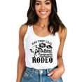 thumbnail image 1 of And They Call The Thing Rodeo Western Tank Top for Women & Teens Cute Country Top White Tank Top Medium, 1 of 4