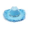 thumbnail image 1 of And Trimmed Denim Cowboy Hat Girls Western Party Dress Up Play Clothes, 1 of 6