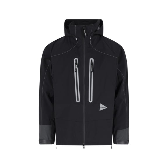 And Wander Black Pertex Shield Waterproof Technical Jacket (Men's)