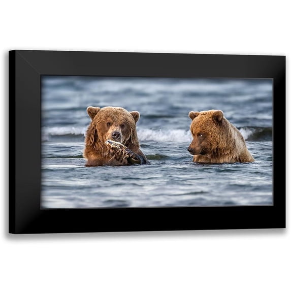 And Wei, Siyu 14x10 Black Modern Framed Museum Art Print Titled - The Look