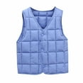 thumbnail image 1 of And Winter Baby Boys Girls Baby Button Cardigan Vest Down Cotton Vest Inside And Outside Wear, 1 of 5