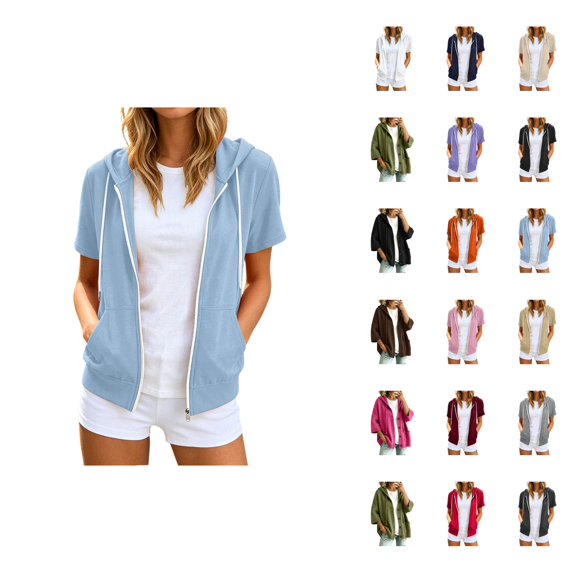 And Winter Half Open Zipper Lapel Casual Pullover Hoodie