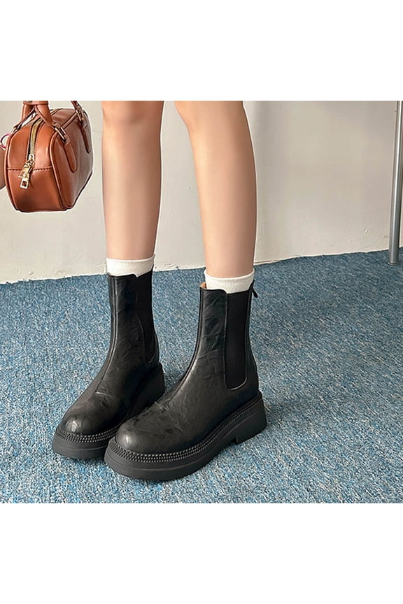 And Winter Pants Boots Stack Of Thick Soled Boots Long And Short Boots