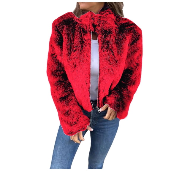 And Winter Women's High Necked Zipper Casual Jacket