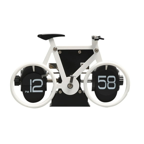 And Wonderfully Carved Flip Clock Style Desktop Flip Clock Home Decoration Ornament (without Battery)