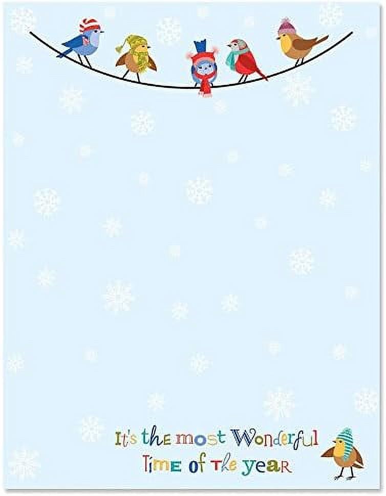 And s Christmas Letter Papers Set Of 25 Christmas Stationery Papers