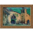 thumbnail image 1 of And we bring the light 24x18 Gold Ornate Wood Framed Canvas Art by Nicholas Roerich, 1 of 2