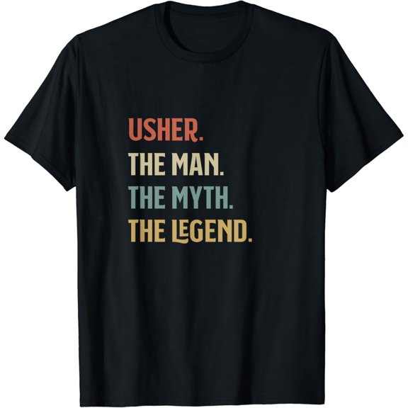 t-shirtFirst Name Usher The Man The Myth And The Legend Gift T-Shirt mens t shirt，black，women，funny，misfits，men，journey