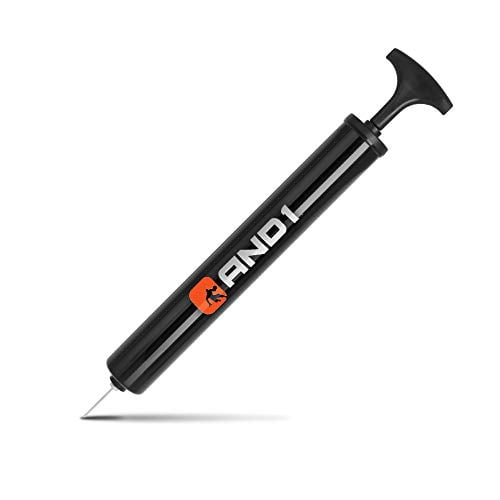 And1 12 Ball Pump With Inflation Needle: Compact And Portable Hand Pump For Basketballs, Soccer Balls, Footballs And Volleyballs- Black