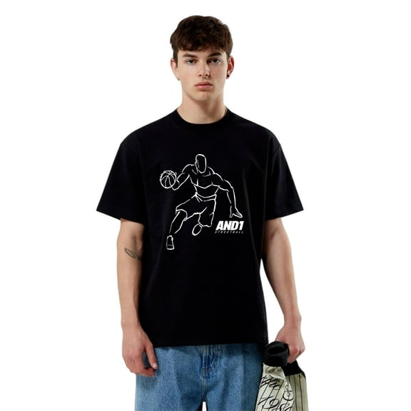 And1 Big Men's Streetball Basketball Graphic Mix T-Shirt, for men & women, up to size 5XL