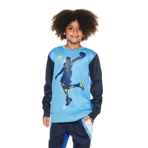 And1 Boys Active Fastbreak Crewneck Sweater, Sizes 4-18