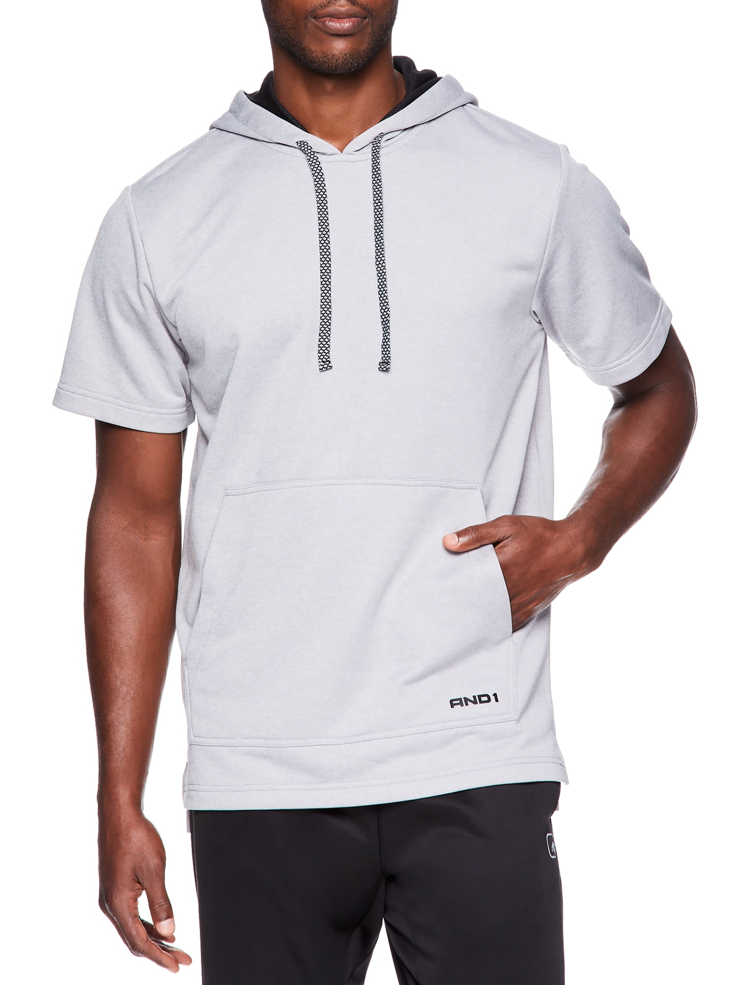 Short sleeve terry hoodie cheap