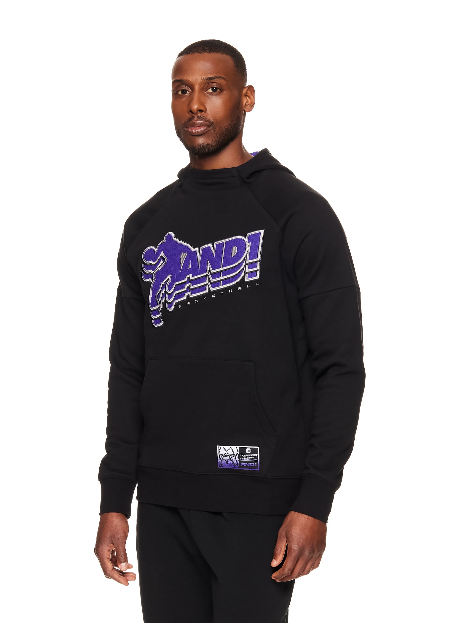 And1 Men s and Big Men s Baseline Hoodie up to Sizes 5XL