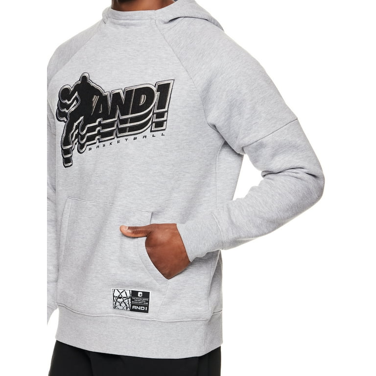 And1 Men s and Big Men s Baseline Hoodie up to Sizes 5XL