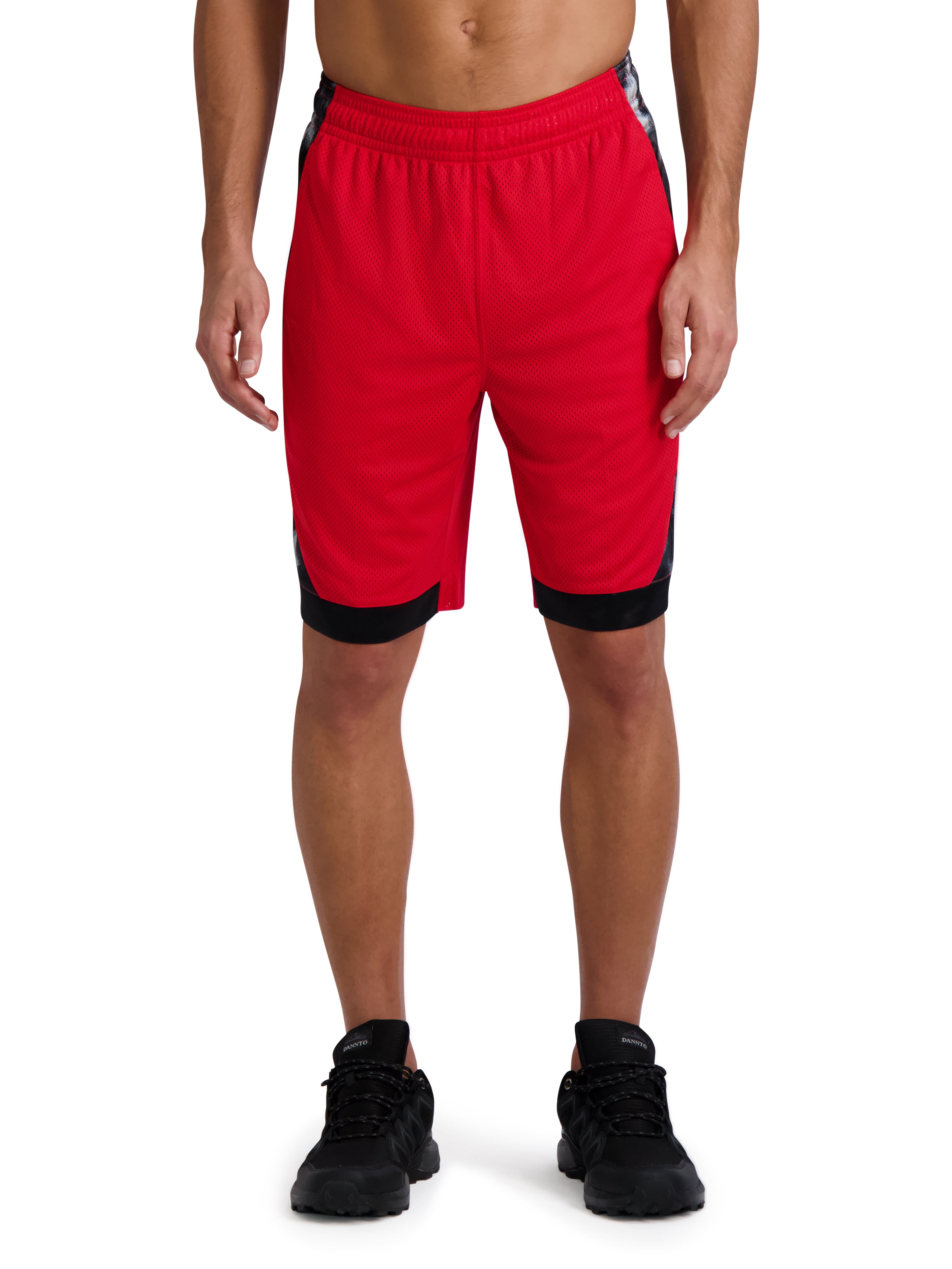 AND1 Men's Jump Shot 10" Poly Mesh Shorts, Sizes Up to 5XL, Athletic ...