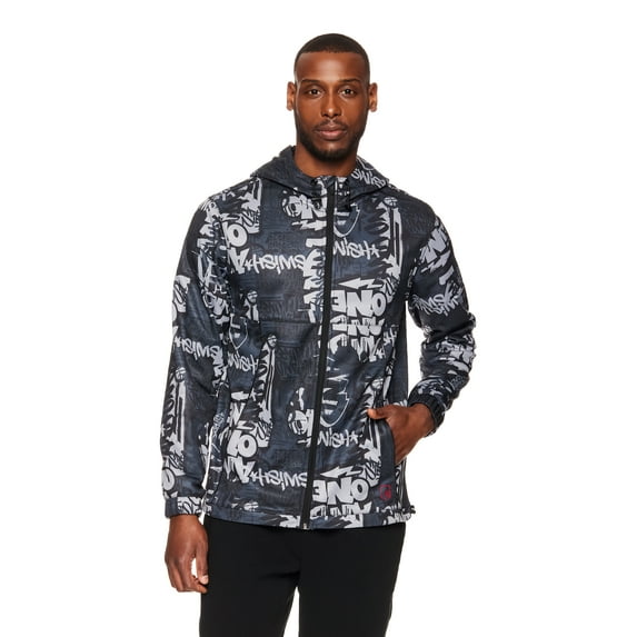 And1 Men's and Big Men's Jumpshot Graffiti Jacket, Sizes S-5X