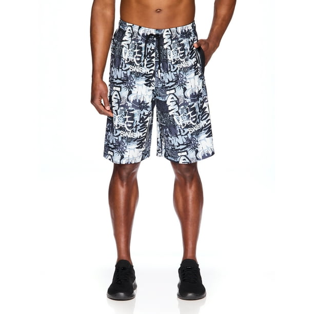 And1 Mens "Post Up" Basketball Shorts Graffiti Print, up to Size 3XL