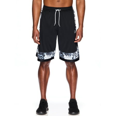 And1 Mens Pull Back Dribble Basketball Shorts, 11" Inseam, Sizes S-3XL