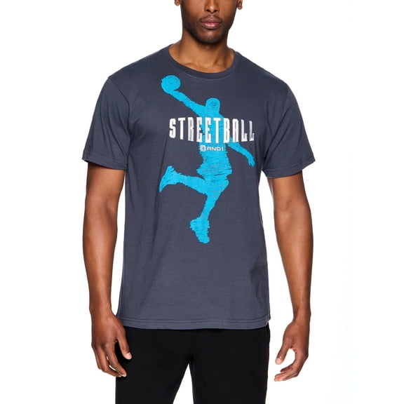 AND1 Men's & Big Men's Basketball Active Graphic Tee Shirt, Sizes S-3XL