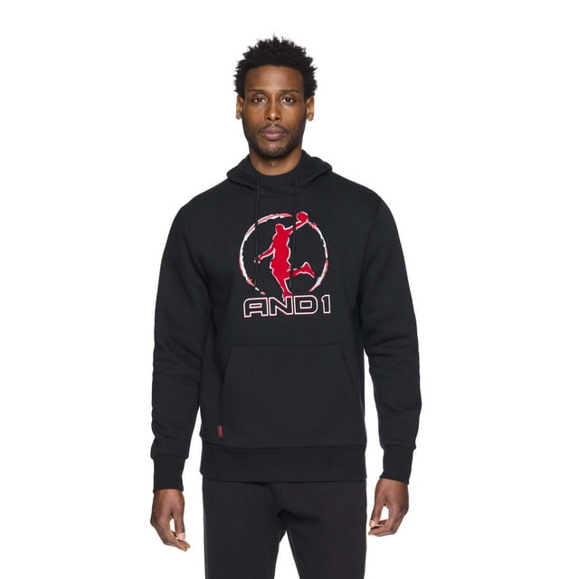 And1 Mens and Big Mens Double Team Hoodie, up to Size 5XL