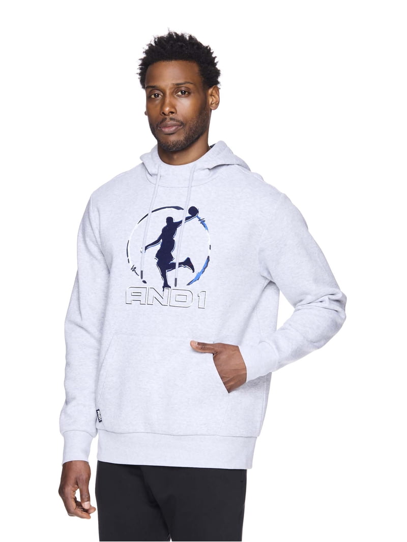 And1 Mens and Big Mens Double Team Hoodie, up to Size 5XL