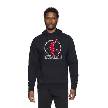 And1 Mens and Big Mens Double Team Hoodie, up to Size 5XL