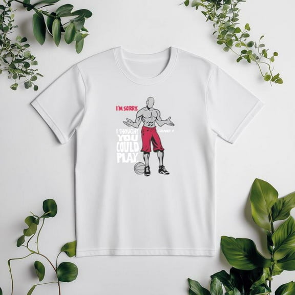 And1 Sorry I Thought You Could Play Street Basketball Graphic Unisex tee V50157, for men & women, up to size 5XL