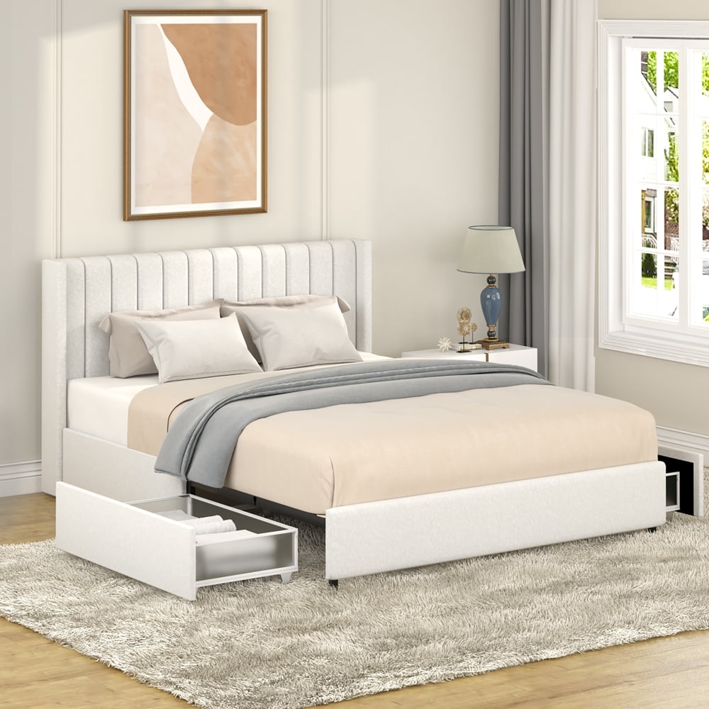 Amazon.com: UOMEUR Twin Bed Frame With Headboard & Charging