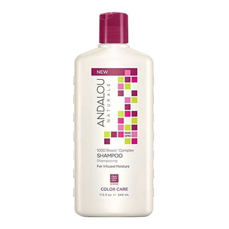 Andalou Naturals 1000 Roses Complex Color Care, Shampoo, 11.5 Oz, 2 Pack